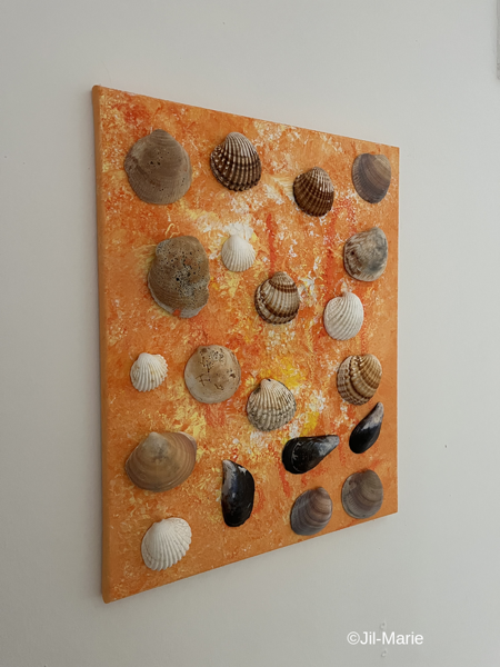 Shells In Lava (35x45x2cm)