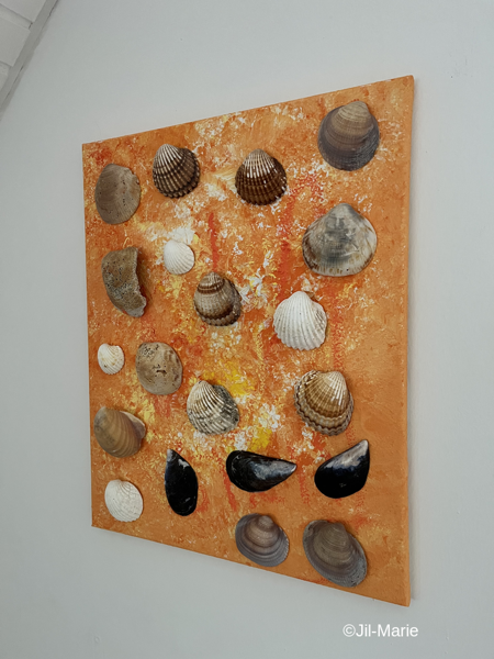 Shells In Lava (35x45x2cm)