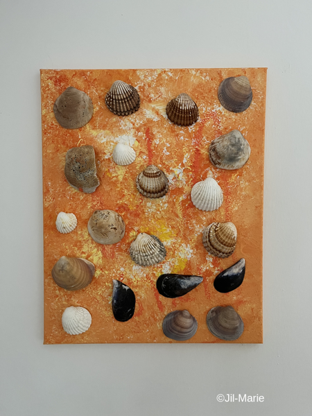 Shells In Lava (35x45x2cm)