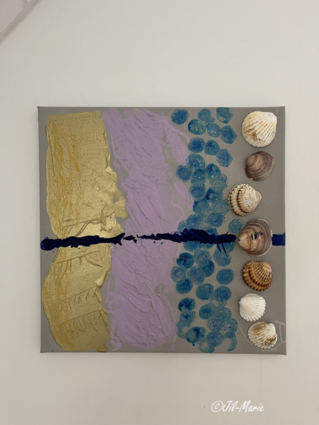 Shells In Freedom (40x40x2cm)