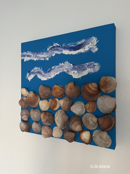 Into The Blue (40x40x3.5cm)