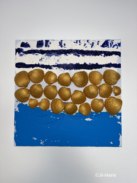 Shells In The Golden Light (40x40x3.5cm)